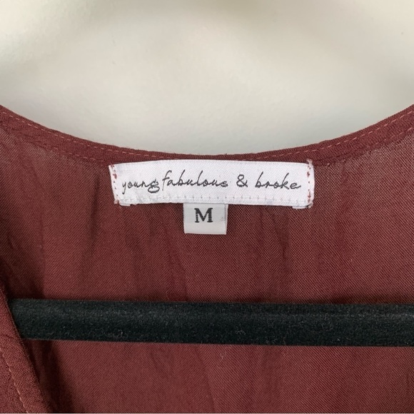 Young Fabulous & Broke Tie Dyed Faux Wrap Dress Size M - Picture 2 of 9